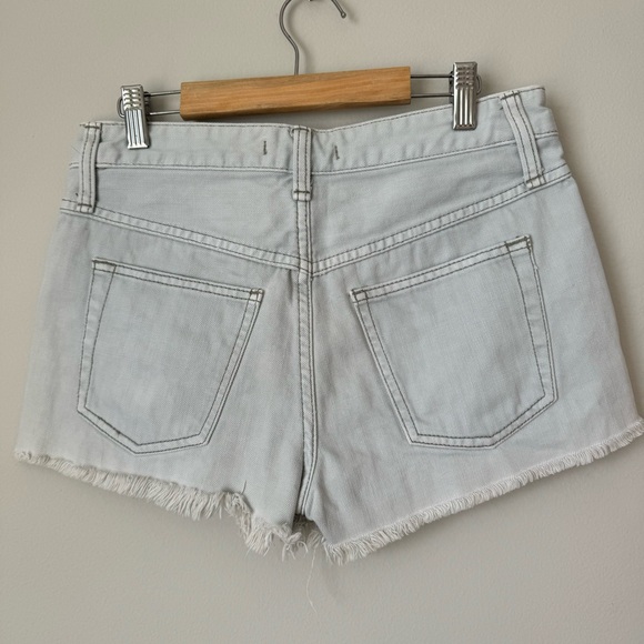 Free People High-Rise Cutoff Denim Shorts Size 26 - Picture 5 of 9